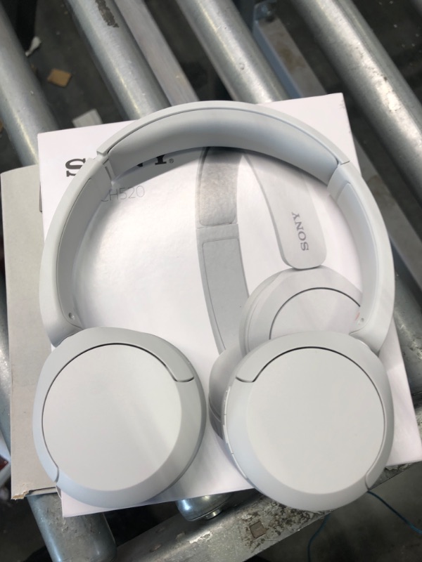 Photo 3 of Sony WH-CH520 Wireless Headphones Bluetooth On-Ear Headset with Microphone, White