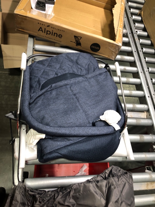 Photo 1 of Baby Delight Alpine Deluxe Portable Bouncer, Infant, 0 – 6 Months, Quilted Indigo