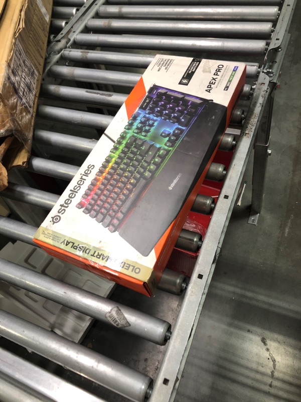 Photo 2 of SteelSeries Apex Pro USB Mechanical Gaming Keyboard – Adjustable Actuation Switches – World’s Fastest Mechanical Keyboard – OLED Smart Display – RGB Backlit
