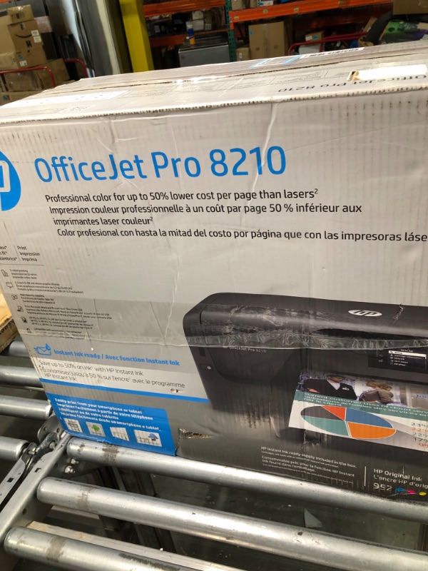 Photo 2 of HP OfficeJet Pro 8210 Wireless Color Printer (D9L64A) with and Instant Ink $5 Prepaid Code Printer + Instant Ink