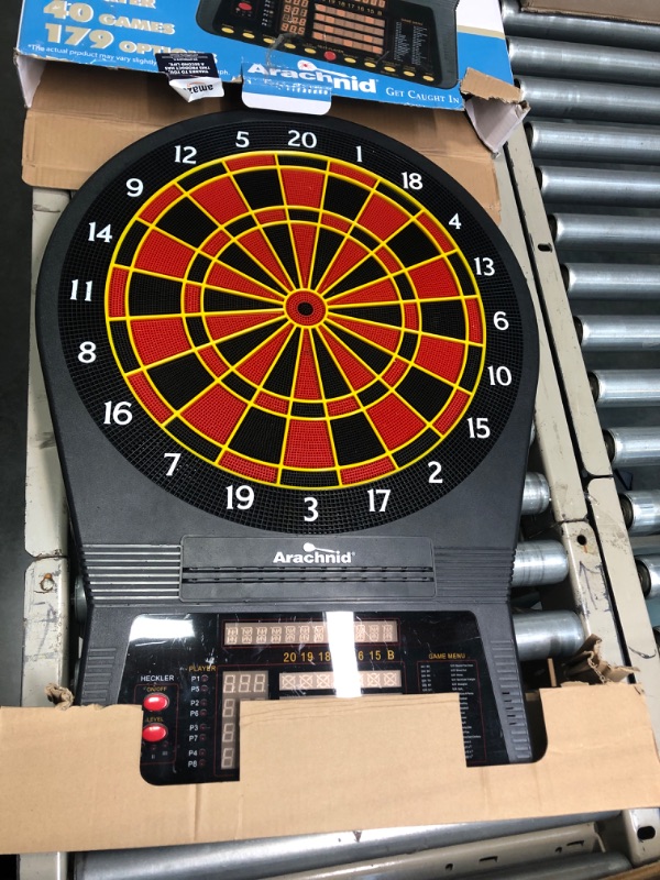 Photo 2 of Arachnid Cricket Pro 800 Electronic Dartboard with NylonTough Segments for Improved Durability and Playability and Micro-thin Segment Dividers for ReducedBounce-outs , Black