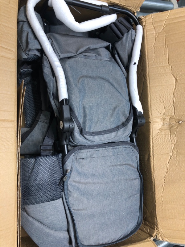 Photo 3 of ClevrPlus Urban Explorer Child Carrier Hiking Baby Backpack, Heather Gray