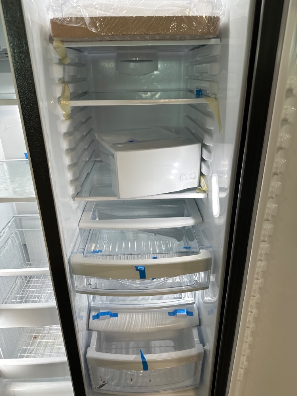 Photo 8 of GE® 25.1 Cu. Ft. Fingerprint Resistant Side-By-Side Refrigerator