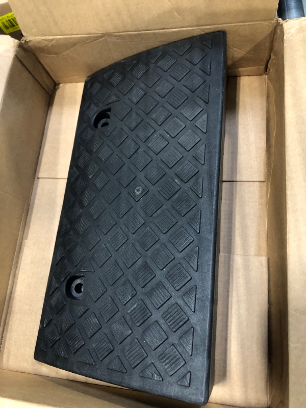 Photo 2 of Genubi Industry RAMP01 Curb Ramp Portable Lightweight Heavy Duty Plastic Threshold Ramp for Driveway, Loading Dock, Sidewalk, Car, Scooter, Bike, Motorcycle