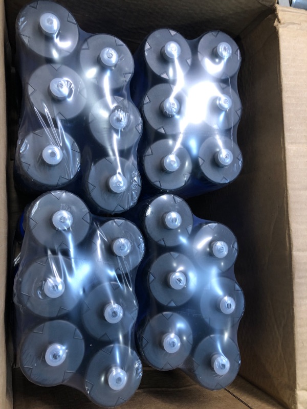 Photo 3 of 50 Strong Sports Squeeze Water Bottle Bulk Pack - 24 Bottles - 22 oz. BPA Free Easy Open Push/Pull Cap - Made in USA (Blue)