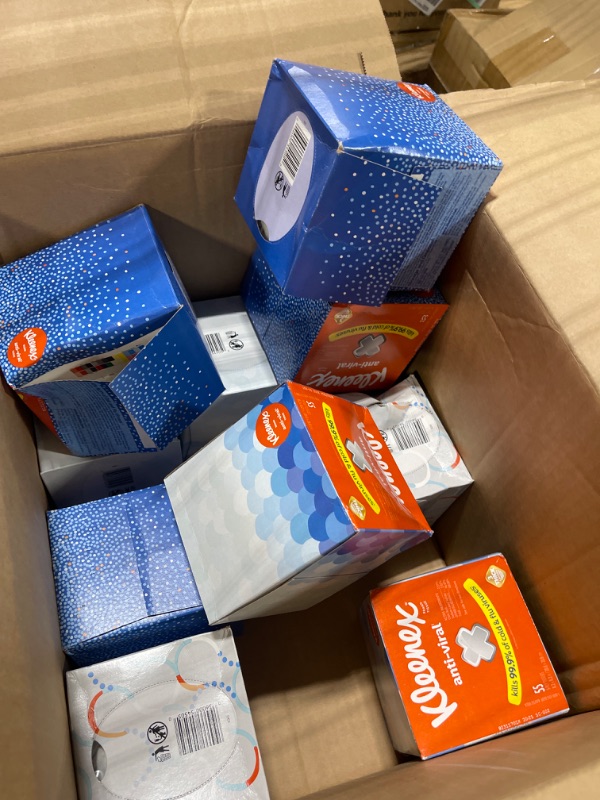 Photo 1 of Kleenex Anti-Viral Facial Tissues, Classroom or Office Tissue, 10 Cube Boxes, 55 Tissues per Box, 3-Ply