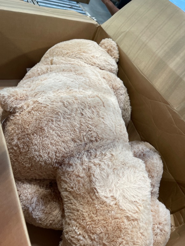 Photo 1 of MorisMos Giant Teddy Bear Stuffed Animal Plush - 35.4'' Large Teddy Bear,Soft Big Teddy Bear Plush Toy,Large Stuffed Bear Animal for Kid,Big Stuffed Animal for Girl Valentines Christmas Birthday,Beige