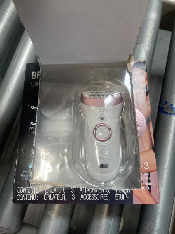 Photo 3 of Braun Silk-épil 9 9-890, Facial Hair Removal for Women, Hair Removal Device, Bikini Trimmer, Womens Shaver Wet & Dry, Cordless and 7 extras