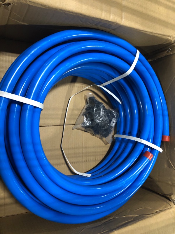 Photo 1 of Air Compressor Tubing Kit 3/4" x 100ft HDPE Aluminum Piping System AIR Compressor Hose 200PSI ASTM F1282