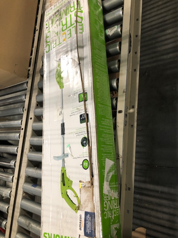 Photo 1 of Greenworks 4 Amp 13" Corded Electric String Trimmer & 0.065" 3-Pack Dual Line Replacement String Trimmer Line Spool 13" Corded Trimmer + Spools