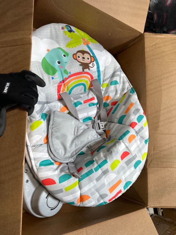 Photo 1 of Bright Starts Playful Paradise Portable Compact Automatic Baby Swing with Music, Unisex, Newborn +