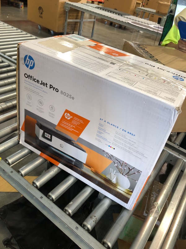 Photo 2 of HP OfficeJet Pro 8034e Wireless Color All-in-One Printer with 1 Full Year Instant Ink,White