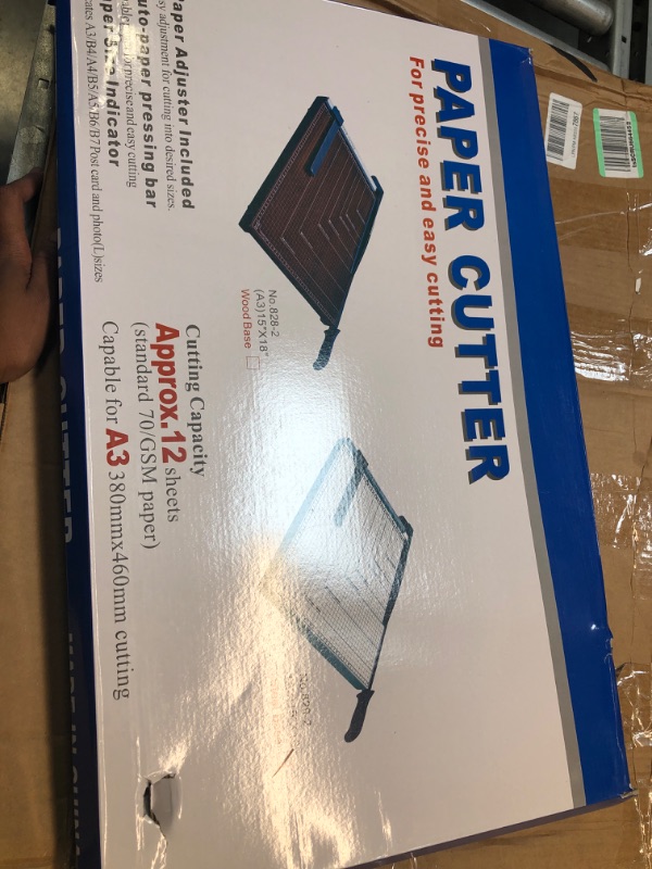 Photo 1 of TEXALAN 12” A4 Paper Cutter Multi-Purpose Trimmer for Copper Sheet, Leather, Plastic Sheet, Iron Sheet, Non-Woven Fabric 12 Sheets 80-Gram Paper