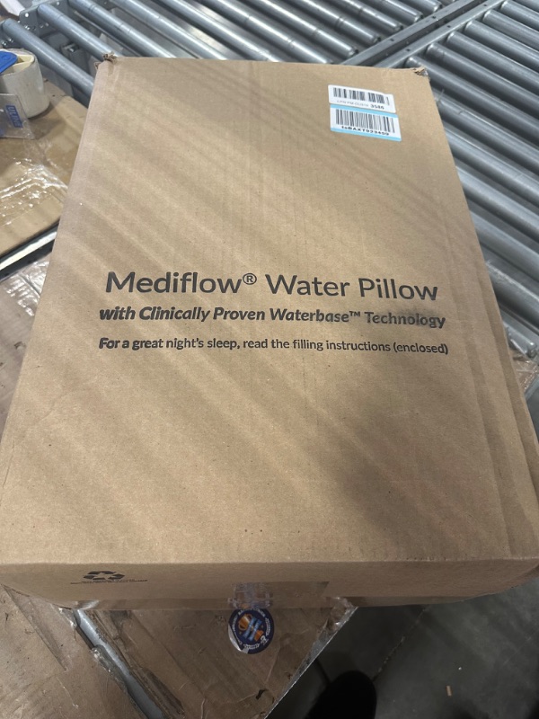 Photo 2 of Mediflow Fiber Water Pillow - Adjustable Pillow for Neck Pain Relief, Pillow for Side, Back, and Stomach Sleepers, The Original Inventor of The Water Pillow, Clinically Proven Bed Pillow (2 Pillows) Twin Pack