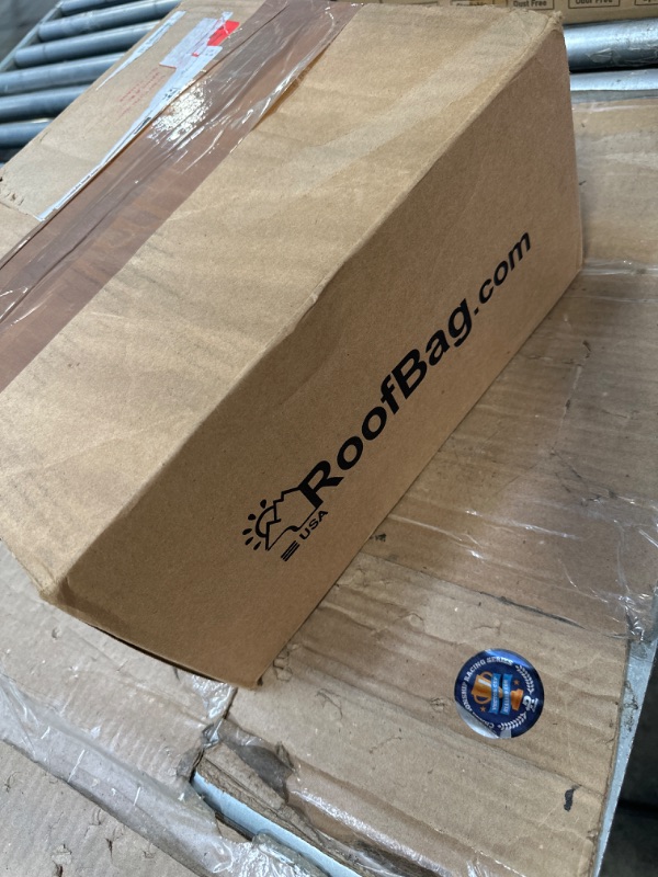 Photo 1 of RoofBag Rooftop Cargo Carrier, Original Roof Bag Made in USA for Any Car Size with or Without Roof Rack. Waterproof Car Top Carrier 15 cu ft Includes Straps, Protective Mat, Storage Bag