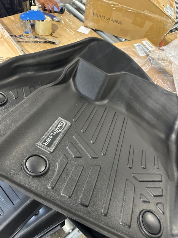Photo 1 of Husky Liners Weatherbeater Series | Front & 2nd Seat Floor Liners (Footwell Coverage) - Black | 98241 | Fits 2014-2018 Chevrolet Silverado/GMC Sierra 1500, 2015-2019 2500/3500 HD/LD Double Cab 3 Pcs