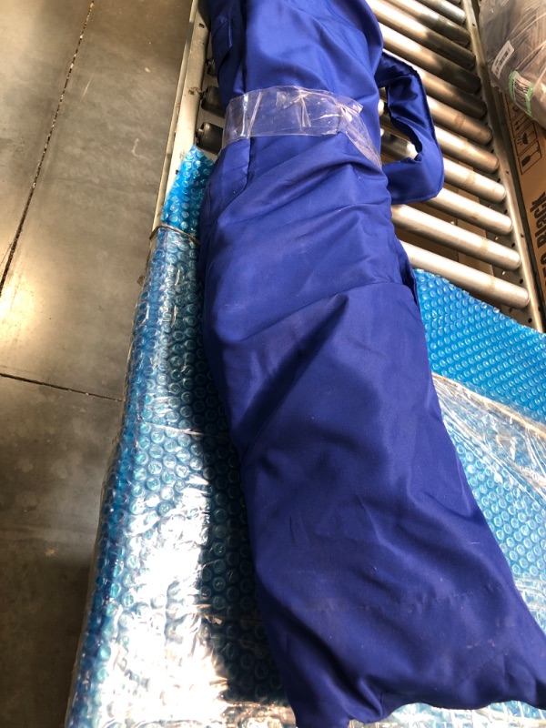 Photo 1 of BEACHBUB ™ All-In-One Beach Umbrella System. Includes 7 ½' (50+ UPF) Umbrella, Oversize Bag, Base & Accessory Kit Deep Ocean Blue