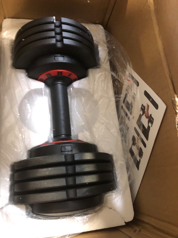 Photo 3 of Adjustable Dumbbells 25/55LB Single Dumbbell Weights, 5 in 1 Free Weights Dumbbell with Anti-Slip Metal Handle, Suitable for Home Gym Exercise Equipment 25LB-1pc