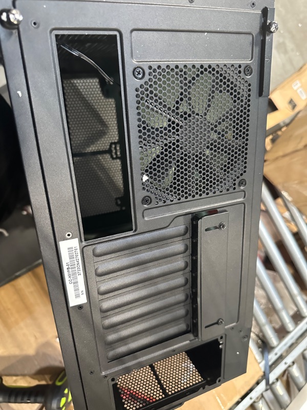 Photo 4 of Antec NX410 ATX Mid-Tower Case, Tempered Glass Side Panel, Full Side View, Pre-Installed 2 x 140mm in Front & 1 x 120 mm ARGB Fans in Rear, Black (9734087000)
