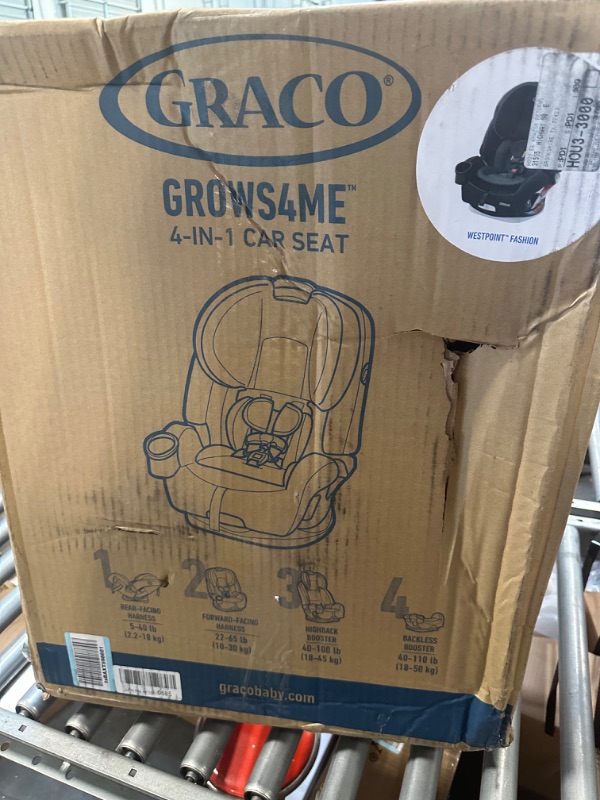 Photo 2 of Graco Grows4Me 4 in 1 Car Seat, Infant to Toddler Car Seat with 4 Modes, West Point