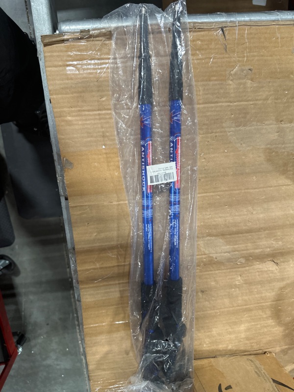 Photo 1 of Aihoye Hiking Trekking Poles, 2 Pack Collapsible,Lightweight, Anti Shock, Hiking or Walking Sticks,Adjustable Hiking Pole for Men and Women blue