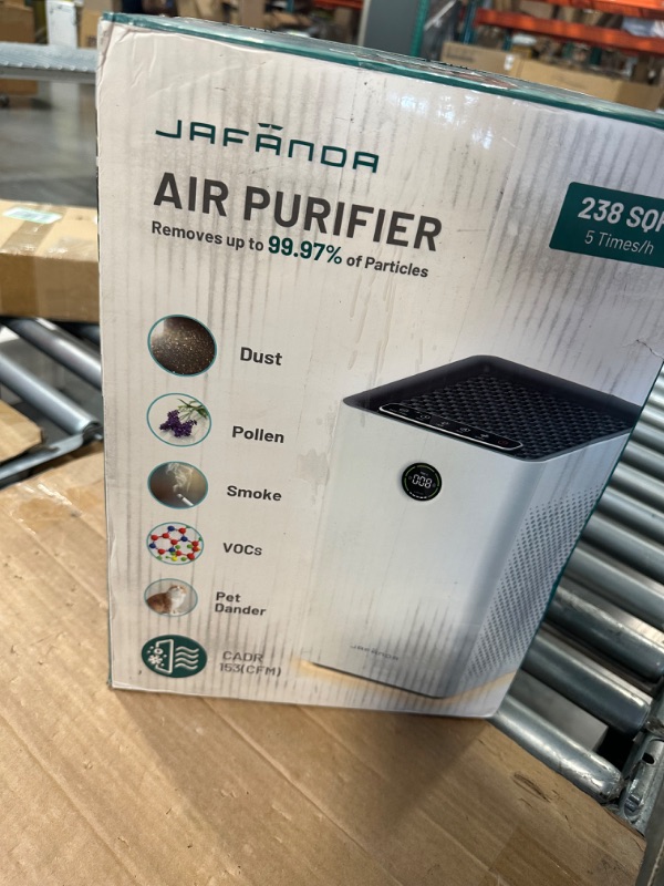 Photo 2 of Jafända Air Purifiers for Home Large Room 1190ft² H13 True HEPA Filter, Dimmable Night Light and Activated Carbon Remove 99.97% Dust Smoke Odor Pollen Pets Hair Dander Allergies,Quiet Sleep Mode 23dB