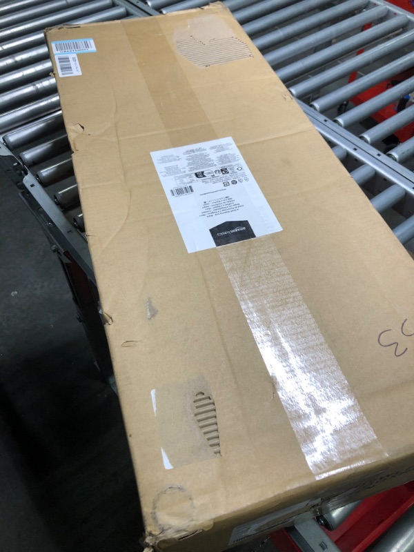 Photo 2 of Amazon Basics 4-Shelf Adjustable, Heavy Duty Storage Shelving Unit (350 lbs loading capacity per shelf), Steel Organizer Wire Rack, Black (36L x 14W x 54H) Black 4-Shelf Storage Unit without Caster