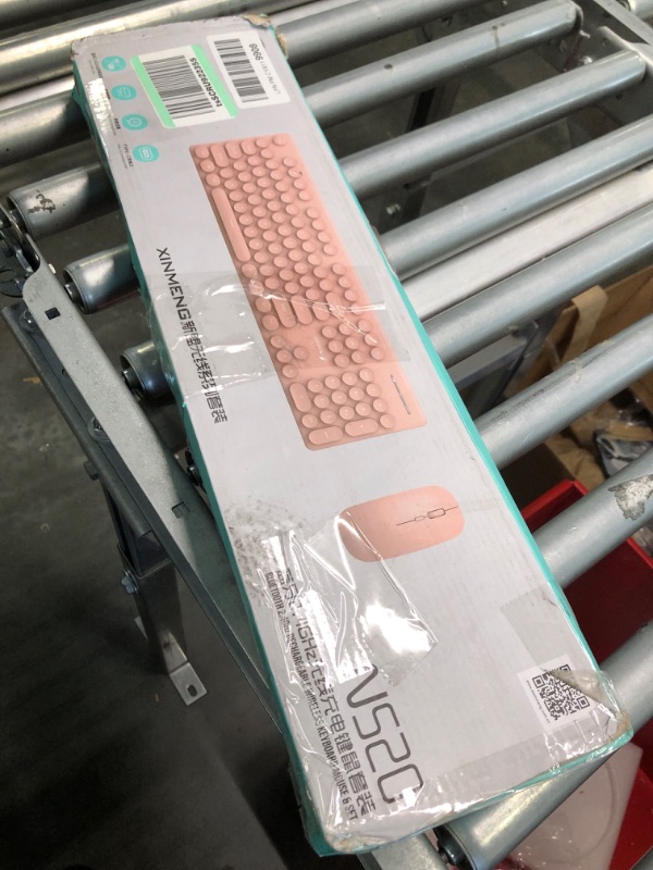 Photo 2 of Wireless Keyboard Typewriter Flexible Keys Office Full-Sized Keyboard, Bluetooth 5.1&2.4G Wireless Dual Modes Compatible with PC/Laptop/Mac(Purple-Blue)