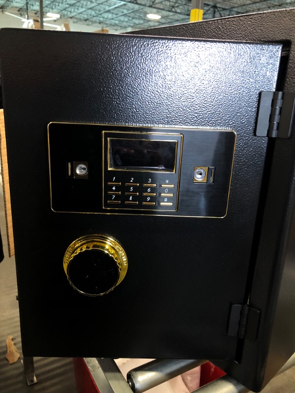 Photo 1 of 2.3 Cub Home Safe Fireproof Waterproof, Large Fireproof Safe with Built-In Personal Fireproof Security Safe, Lcd Digital Keypad and Removable Shelf, Safe Box for Money Firearm A4 Documents Medicines 2.3 Cubic