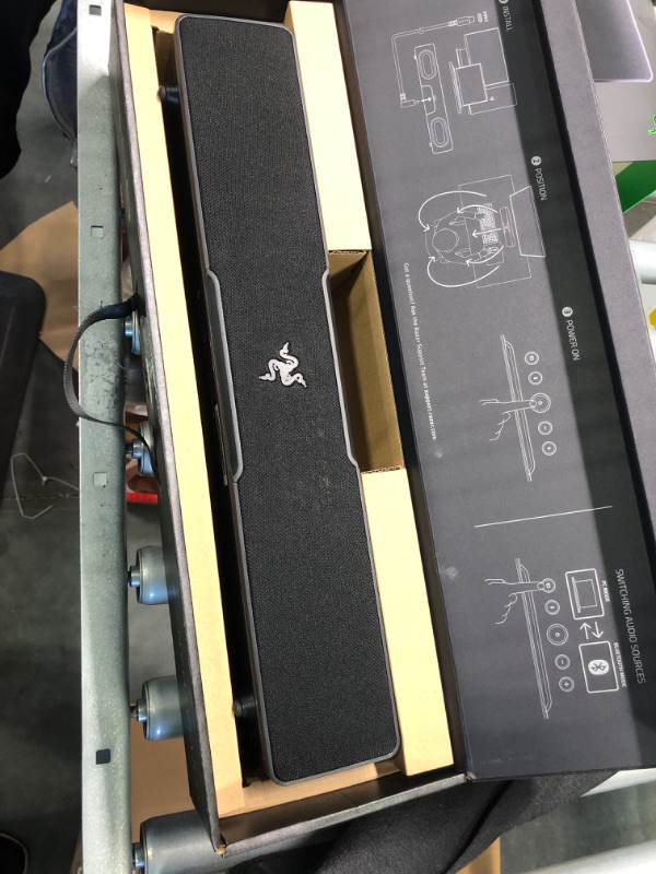 Photo 1 of Razer Leviathan V2 X: PC Soundbar with Full-Range Drivers & Base Station V2 Chroma: Chroma RGB Lighting - Non-Slip Rubber Base - Designed for Gaming Headsets - Classic Black