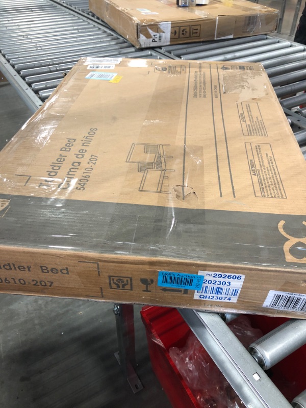 Photo 1 of Delta Children Fancy Toddler Bed, Dark Chocolate with Serta Perfect Start Crib