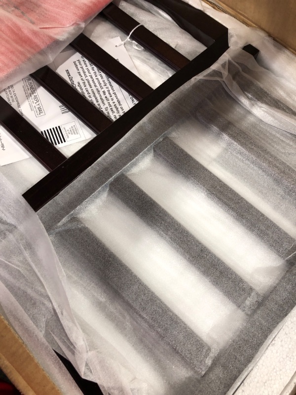 Photo 1 of Delta Children Fancy Toddler Bed, Dark Chocolate with Serta Perfect Start Crib