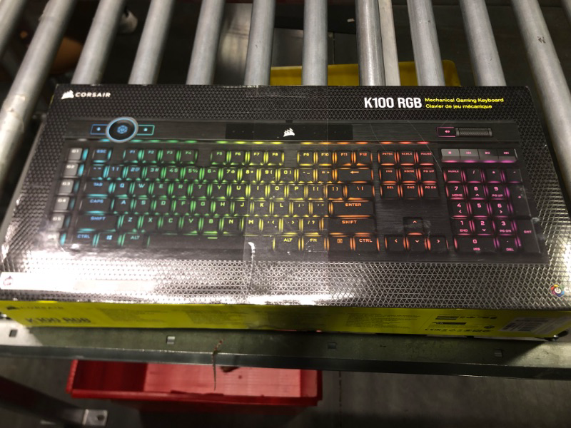 Photo 2 of Corsair K100 RGB Mechanical Gaming Keyboard - Cherry MX Speed RGB Silver Keyswitches 