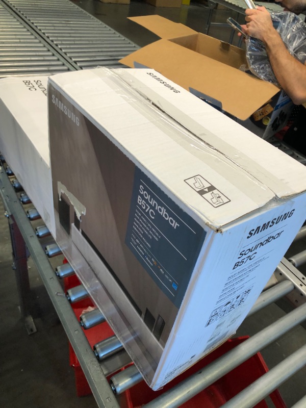 Photo 1 of SAMSUNG HW-B57 B-Series 4.1ch Soundbar w/Dolby Audio/DTS Virtual X, Game Mode, Wireless Bluetooth TV Connection, Rear Speaker Kit & Subwoofer Included HW-B57C Soundbar