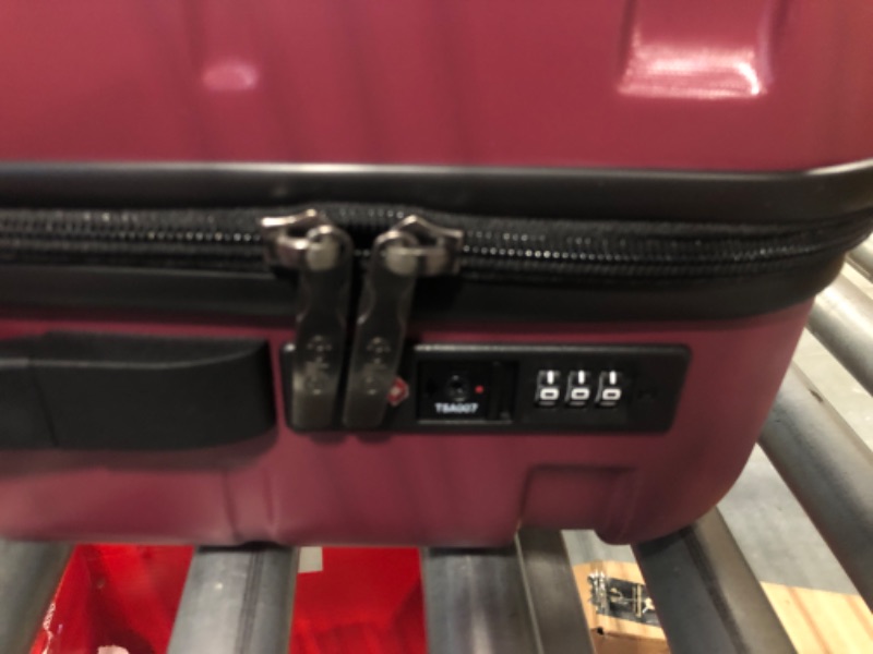 Photo 1 of Coolife Luggage Expandable(only 28") Suitcase PC+ABS Spinner Built-In TSA lock 20in 24in 28in Carry on Radiant Pink. S(20in_carry on)