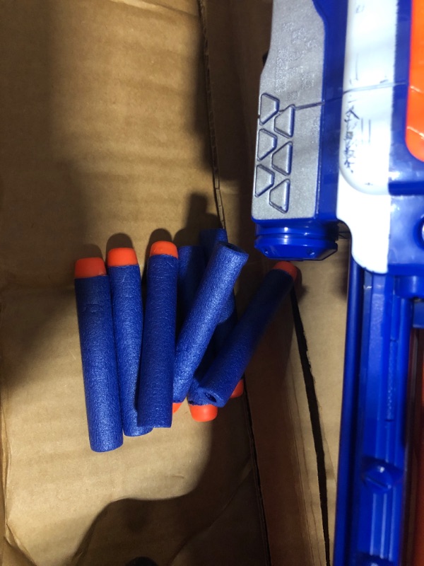 Photo 1 of Nerf Rampage N-Strike Elite Toy Blaster with 25 Dart Drum Slam Fire for Kids, Teens, & Adults (Amazon Exclusive)
