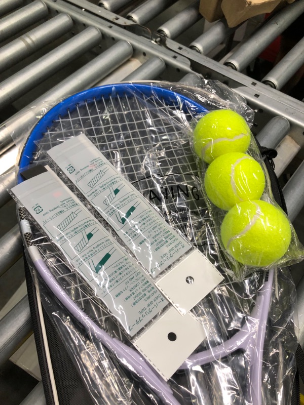 Photo 3 of 29 ' Tennis Racket Purple With 3 Tennis Balls