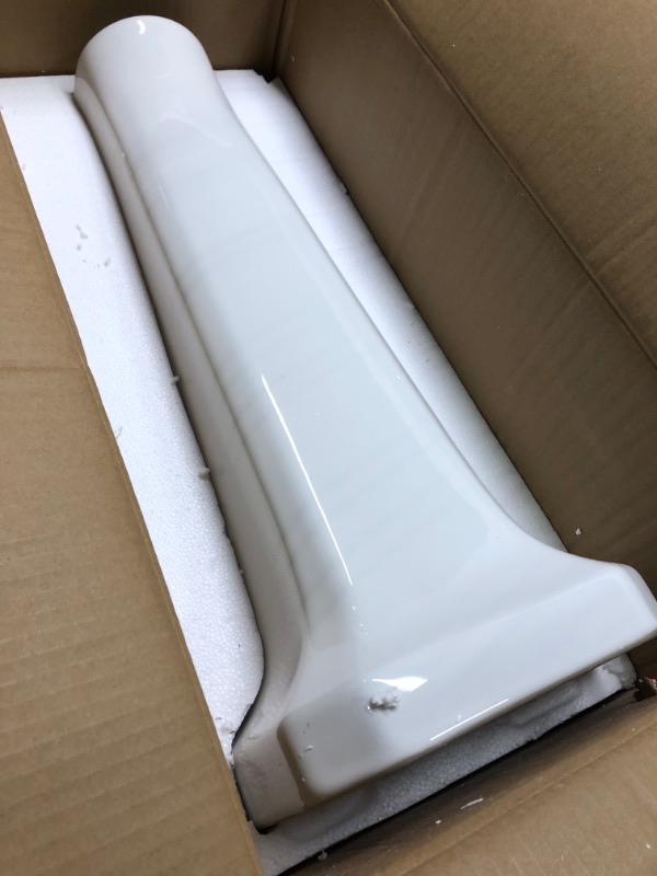 Photo 1 of AMASHEN 27" Traditional Bathroom Sink Full Pedestal Stand - Rectangular Ceramic Sink Basin with Single or Double Hole and Overflow (Pedestal Only)