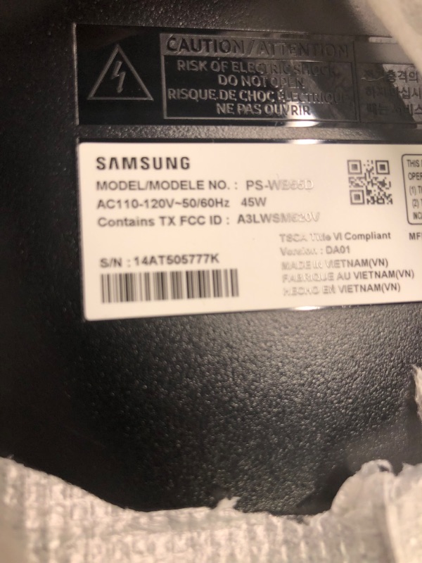 Photo 5 of SAMSUNG HW-B57 B-Series 4.1ch Soundbar w/Dolby Audio/DTS Virtual X, Game Mode, Wireless Bluetooth TV Connection, Rear Speaker Kit & Subwoofer Included HW-B57C Soundbar