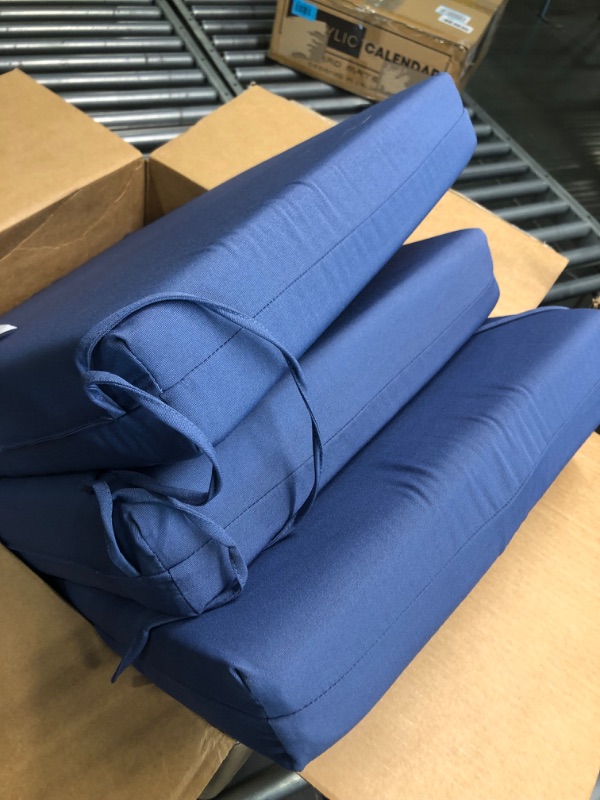 Photo 1 of 4 Pack Patio Pillows Blue 18 x 16 inches