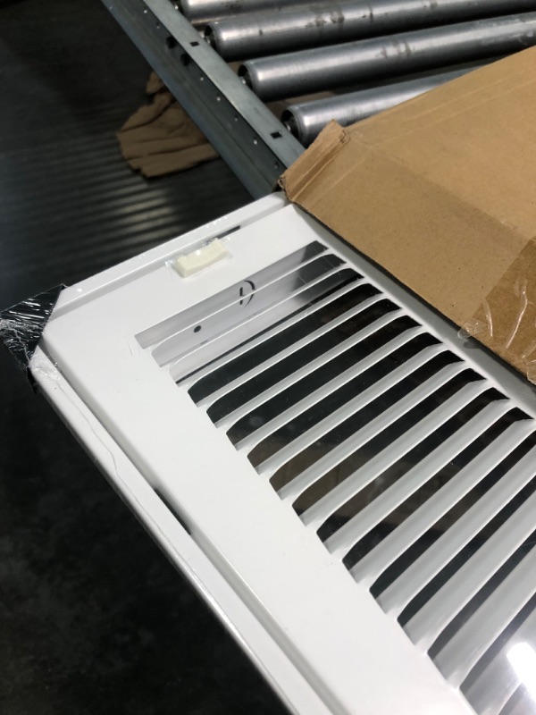 Photo 4 of 20" X 30" Steel Return Air Filter Grille for 1" Filter - Easy Plastic Tabs for Removable Face/Door - HVAC DUCT COVER - Flat Stamped Face -White [Outer Dimensions: 21.75w X 31.75h] White 20 X 30
