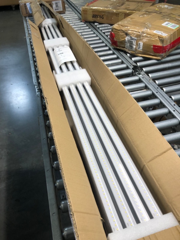 Photo 3 of 8 Foot Led Lights, F96T12 8ft Led Bulbs Fluorescent Replacement, T8 T10 T12 96" 45Watt FA8 Single Pin LED Shop Lights 5400LM, Ballast Bypass, 6000k, Workshop, Warehouse, Clear Cover(12 Pack) 12PACK Clear