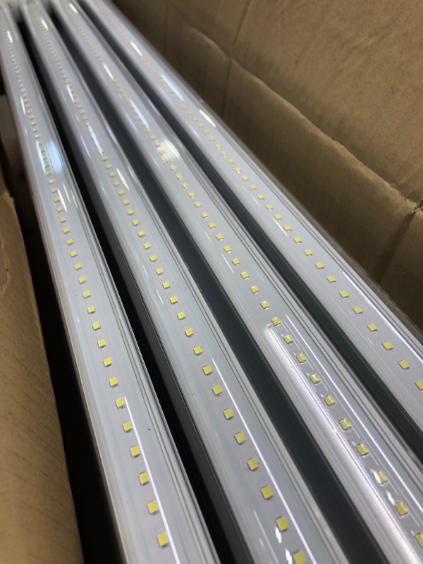 Photo 4 of 8 Foot Led Lights, F96T12 8ft Led Bulbs Fluorescent Replacement, T8 T10 T12 96" 45Watt FA8 Single Pin LED Shop Lights 5400LM, Ballast Bypass, 6000k, Workshop, Warehouse, Clear Cover(12 Pack) 12PACK Clear