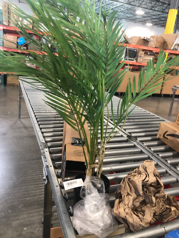 Photo 1 of BESAMENATURE 30" Little Artificial Paradise Palm Tree Plant, Fake Tropical Palm Tree for Home Office Decoration