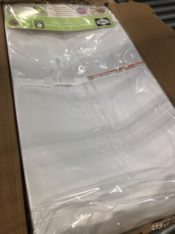 Photo 1 of Sealy Baby Soybean Comfort 3-Sided Contoured -Diaper Changing Pad, White, 32” x 16”