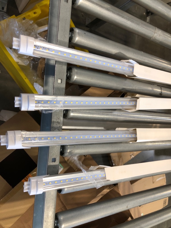 Photo 2 of 2FT LED Tube Light, T8 T10 Type B LED Light Bulb, 1120LM High Bright, 24 Inch F20T12 Fluorescent Replacement, Ballast Bypass, 8W(20W Equiv), 5000K Daylight, Double Ended Power, Clear Cover (4 Pack)