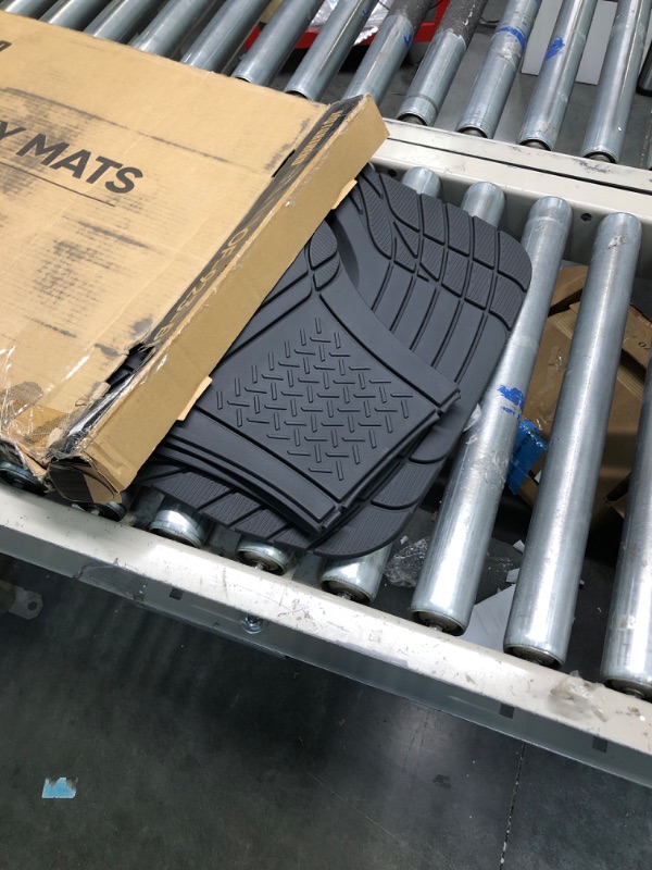 Photo 1 of Motor Trend - MT-923-BK 923-BK Black FlexTough Contour Liners-Deep Dish Heavy Duty Rubber Floor Mats for Car SUV Truck & Van-All Weather Protection, Universal Trim to Fit Full Set Black