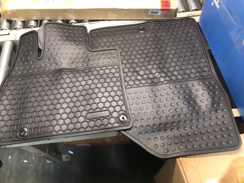 Photo 1 of Megiteller Car Floor Mats Custom Fit for 2020 2021 2022 2023 Kia Telluride 3 Row Odorless Washable Heavy Duty Rubber (All Weather) Floor Liners Front and Rear Row Set Black Black Telluride