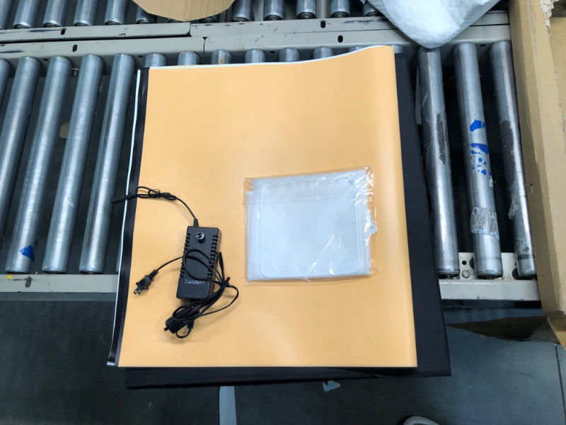 Photo 1 of RALENO Photo Studio Light Box,24"x23"x23" 60W Portable Professional Adjustable Brightness Shooting Tent Kit with 156 LED Lights 4 Colored Backdrops for Product Photography