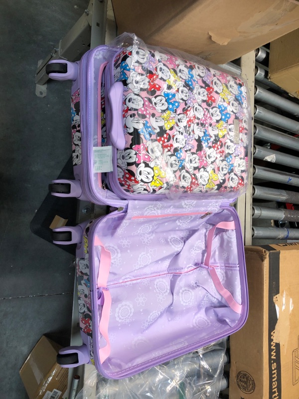Photo 3 of American Tourister Disney Hardside Luggage with Spinners, Minnie Pastel, 2-Piece Set (18/20) 2-Piece Set (18/20) Minnie Pastel